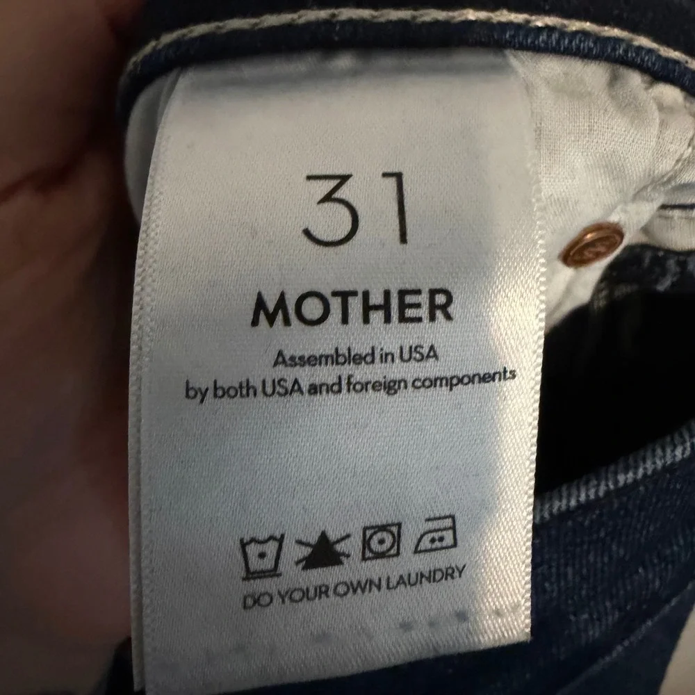 Mother jeans The Tripper Ankle Homecoming High 31 high rise dark wash denim boho